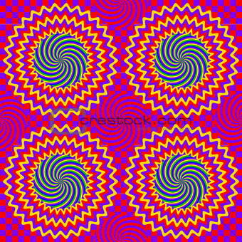 Hypnotic seamless pattern