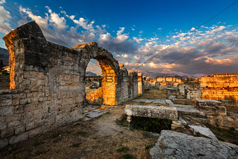 Ruins of Ancient Roman Salona (Solin) near Split, Dalamatia, Cro