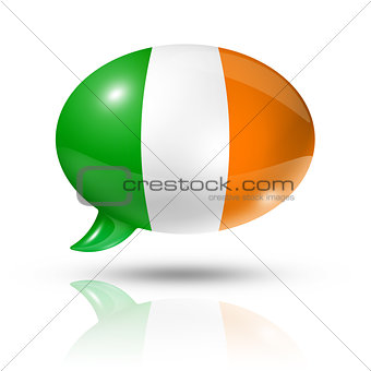 Irish flag speech bubble