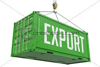 Export - Green Hanging Cargo Container.