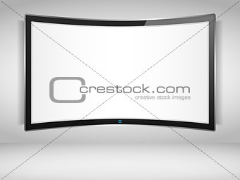 Curved TV Screen