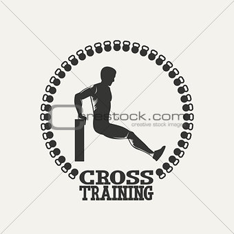 Cross Training man silhouet 2 logo