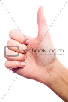 Hand doing the "good" symbol