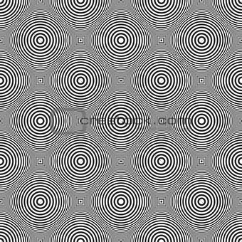 Circles pattern. Seamless checked texture.