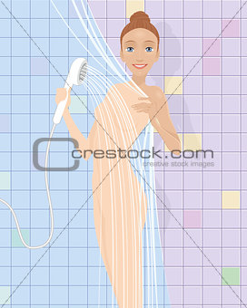 Girl in the shower