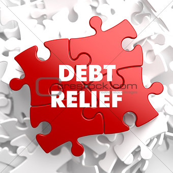 Debt Relief on Red Puzzle.