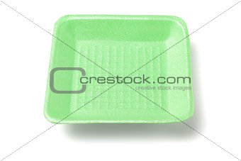 Green Styrofoam Tray