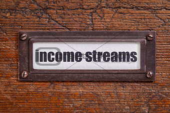 income streams file  label