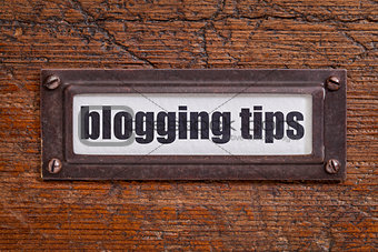 blogging tips label