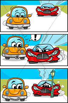 cars cartoon comic story