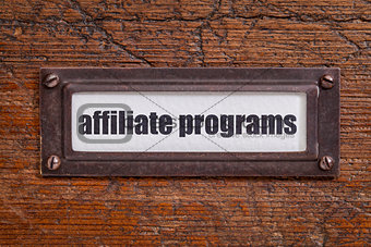 affiliate programs label