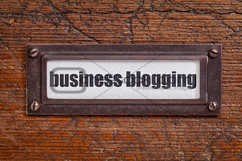 business blogging label