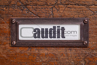 audit file cabinet  label