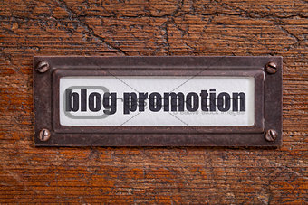 blog promotion label