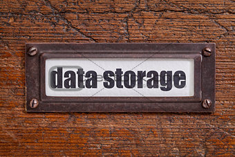 data storage file cabinet  label