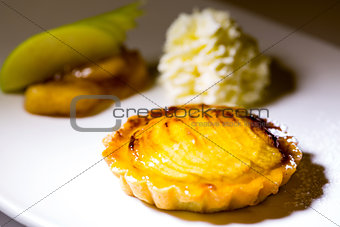 Apple pie and vanilla ice-cream