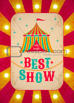 Retro circus poster