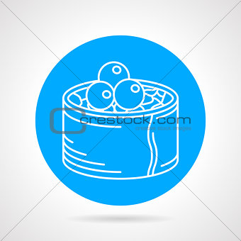 Sushi line vector icon