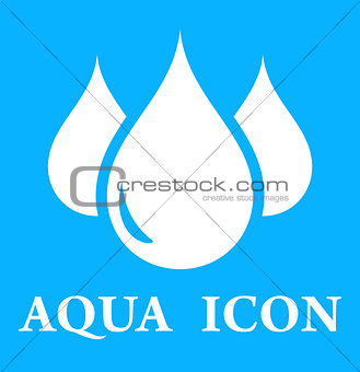 blue icon with three droplet