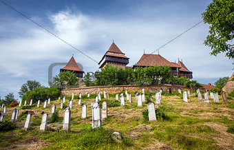 Fortified Church cemetery at Viscri in Transylvania