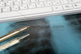 X-ray examination and keyboard