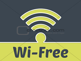 Free wireless connection advertising background