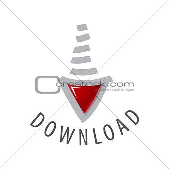 vector logo arrow to download