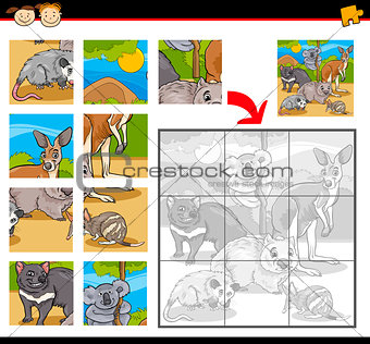 wild animals jigsaw puzzle game