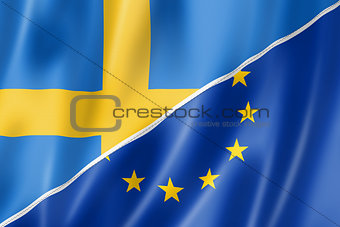 Sweden and Europe flag
