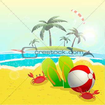 summer vacation design, vector illustration  graphic