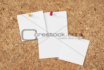 notes on cork background