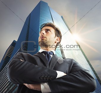 Successful businessman of the city