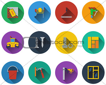 Set of construction icons