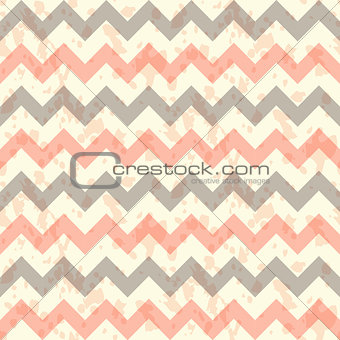 vector Seamless chevron pattern on linen turquoise canvas background.