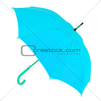 blue umbrella on a white background
