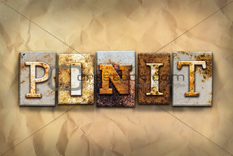 Pin It Concept Rusted Metal Type