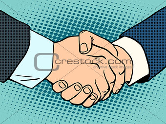 Handshake business deal contract