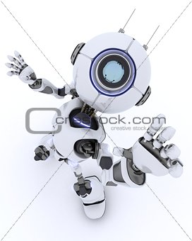 Robot waving hello