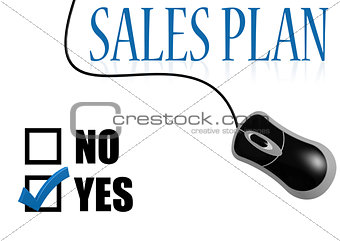 Sales plan with mouse