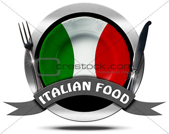 Italian Food - Metal Icon