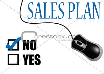 No sales plan with mouse