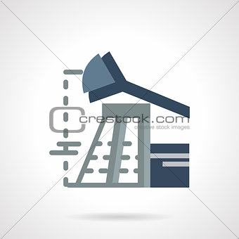 Flat vector icon for oil industry