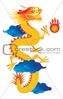 Chinese New Year Dragon Illustration