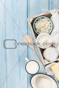 Sour cream, milk, cheese, yogurt and butter