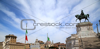 view of panorama Rome, Italy