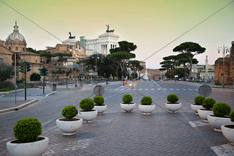 Via dei Fori Imperiali in Rome, Italia