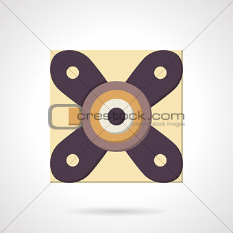 Flat color support bearing vector icon