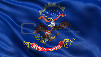 US state flag of North Dakota
