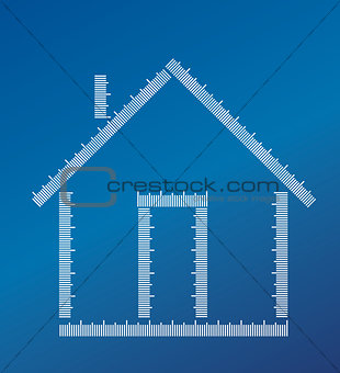 Home builded with Ruler measurements