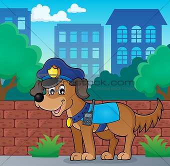 Police dog theme image 3